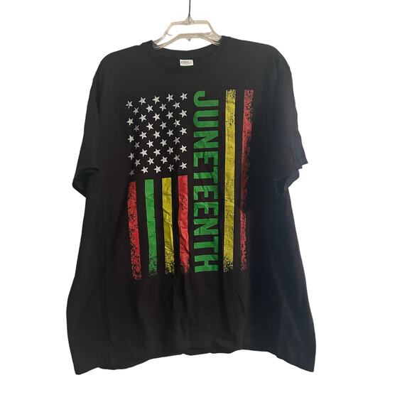 NWOT Port and Company Juneteenth T Shirt Short Sleeve Size 2XL - Picture 1 of 4